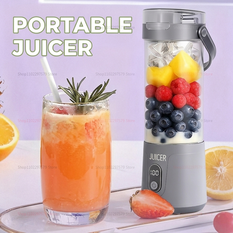 Citrus Juicer Bar - Double Cup Multifunction Juicer USB Rechargeable