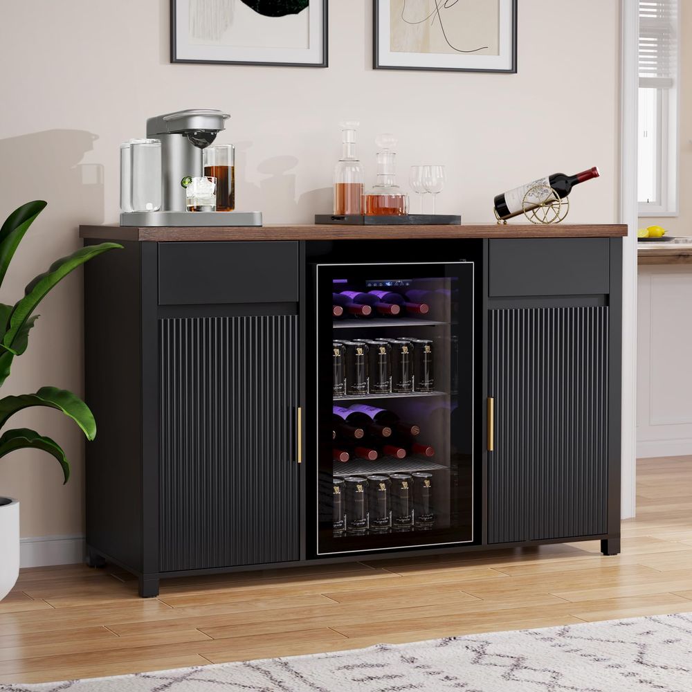 Large Coffee Bar Cabinet with  - Home Bar And Fridge incelemesi ve fiyatı