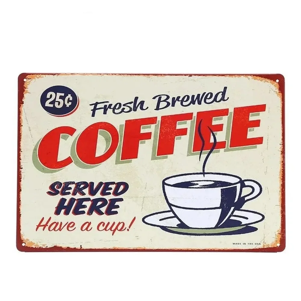 Plaque Metal Signs Drink Coffe - Home Bar Cafe incelemesi ve fiyatı
