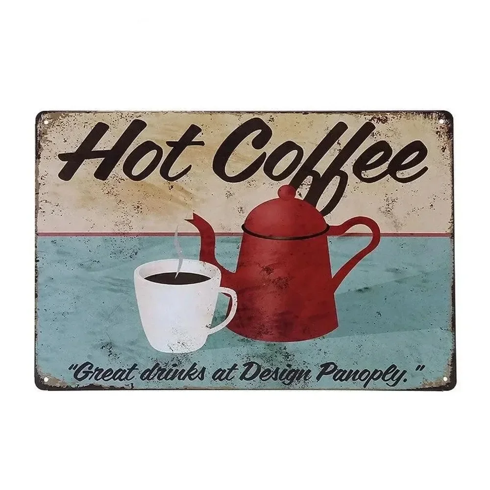 Plaque Metal Signs Drink Coffe - Home Bar Cafe incelemesi ve fiyatı
