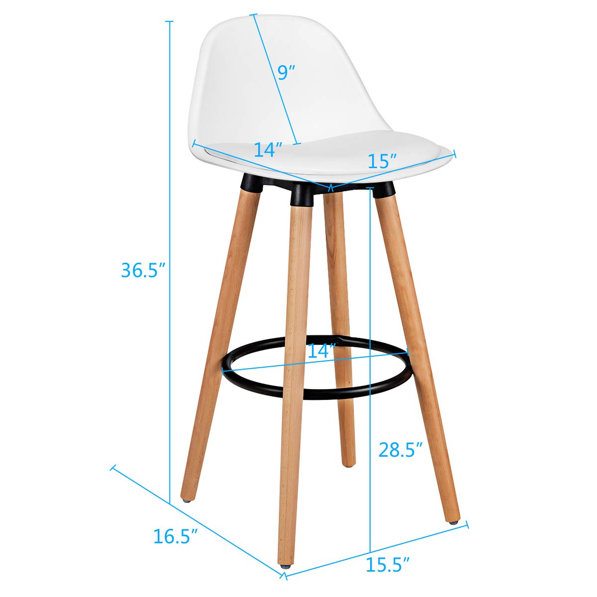 Modern Armless Bar Stool Set P - Home Bar Stools incelemesi ve fiyatı