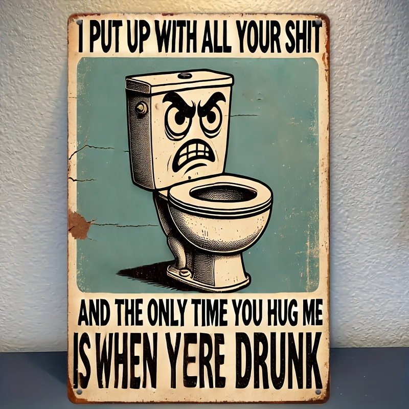 Humorous Bathroom Decor Sign,  - Home Bar Accessories incelemesi ve fiyatı