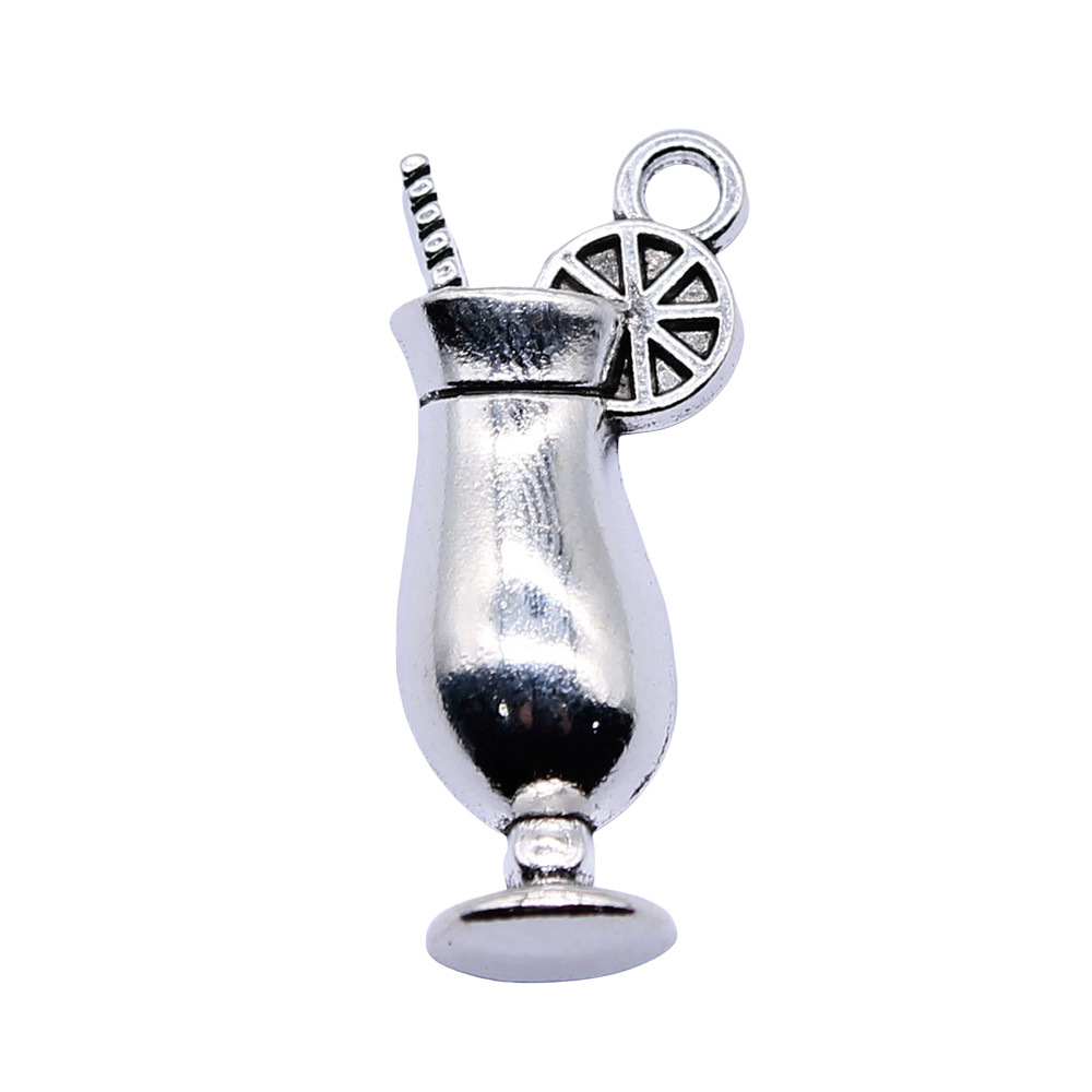 4pcs 12x28mm Antique Silver Co - Old Fashioned Glass incelemesi ve fiyatı