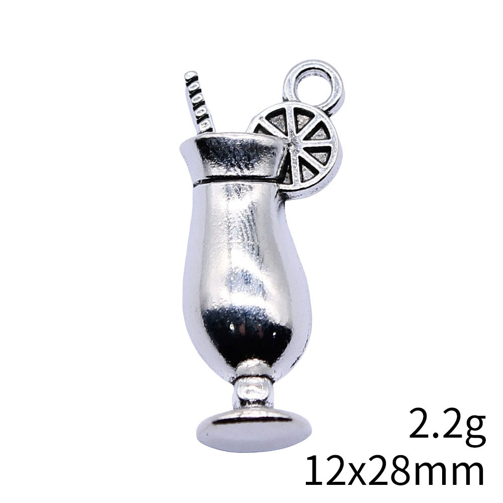 4pcs 12x28mm Antique Silver Co - Old Fashioned Glass incelemesi ve fiyatı