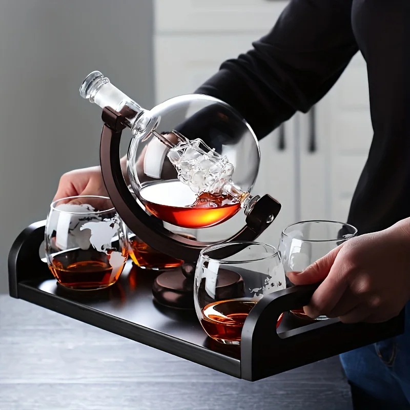Globe Shaped Whiskey Decanter  - Decanter Globe Set incelemesi ve fiyatı