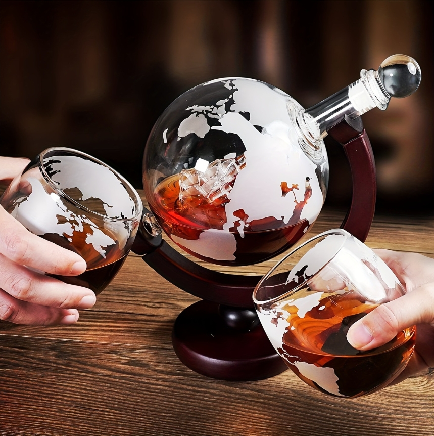 Globe Shaped Whiskey Decanter  - Decanter Globe Set incelemesi ve fiyatı