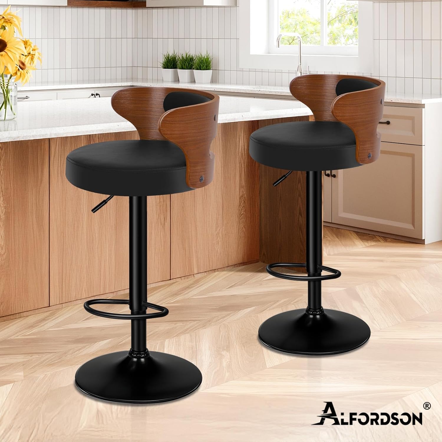 Adjustable PU Leather Bar Stoo - Home Bar Stools incelemesi ve fiyatı