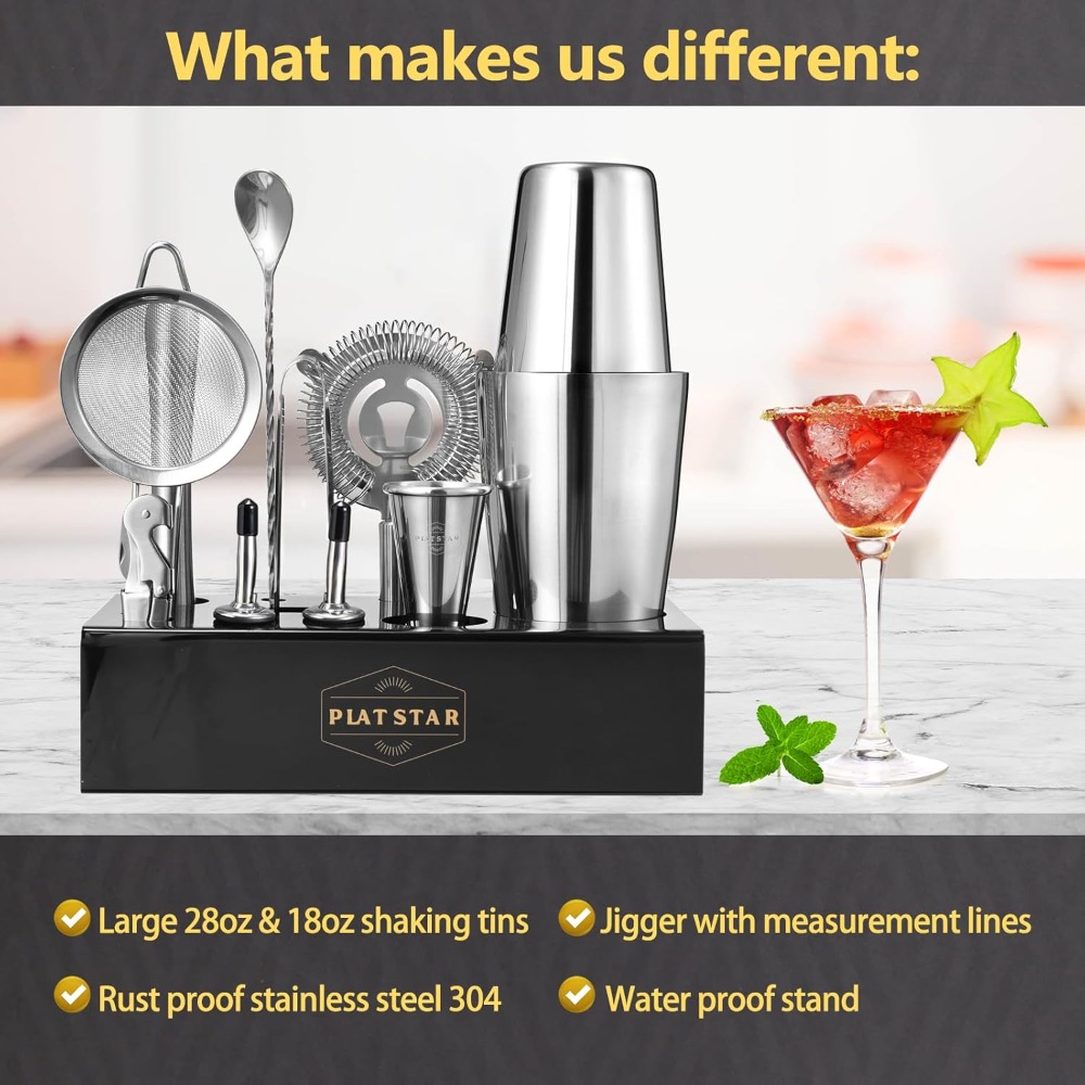 Complete Bartender Kit with St - Cocktail Recipe Book incelemesi ve fiyatı