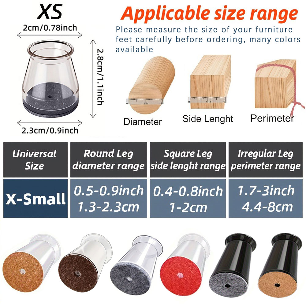 20PCS-Extra Small Chair Leg Fl - Home Bar Stools incelemesi ve fiyatı