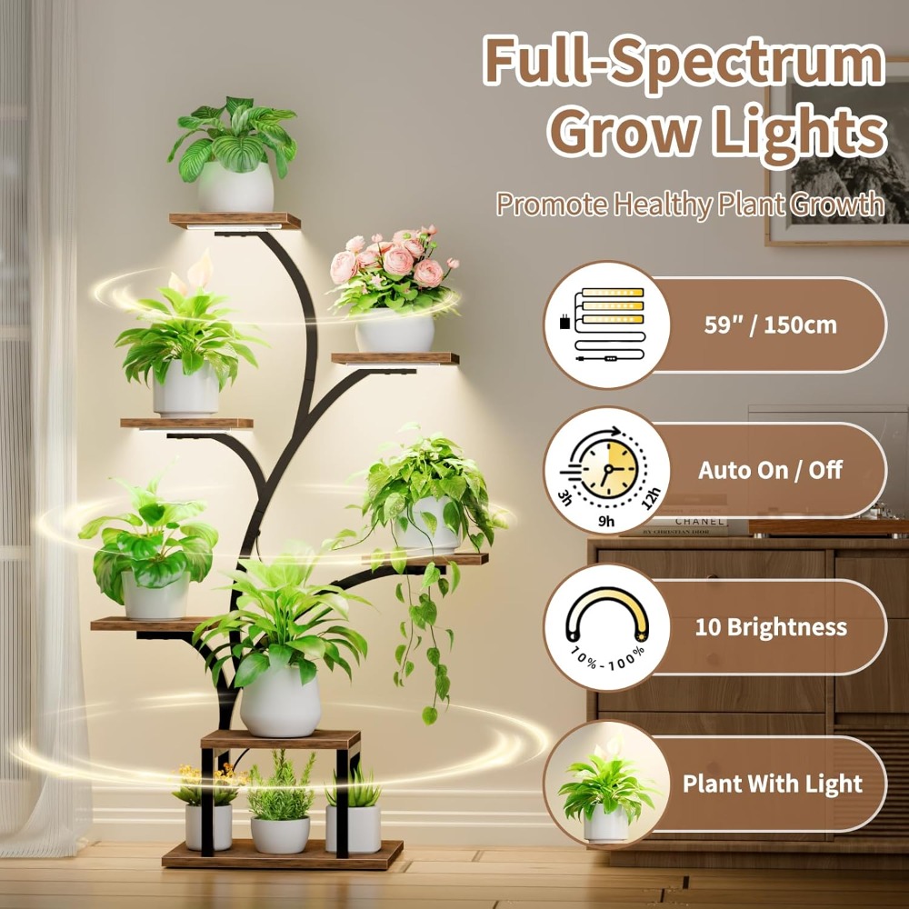 7 Tier Plant Stand with Grow L - Home Bar Shelf incelemesi ve fiyatı