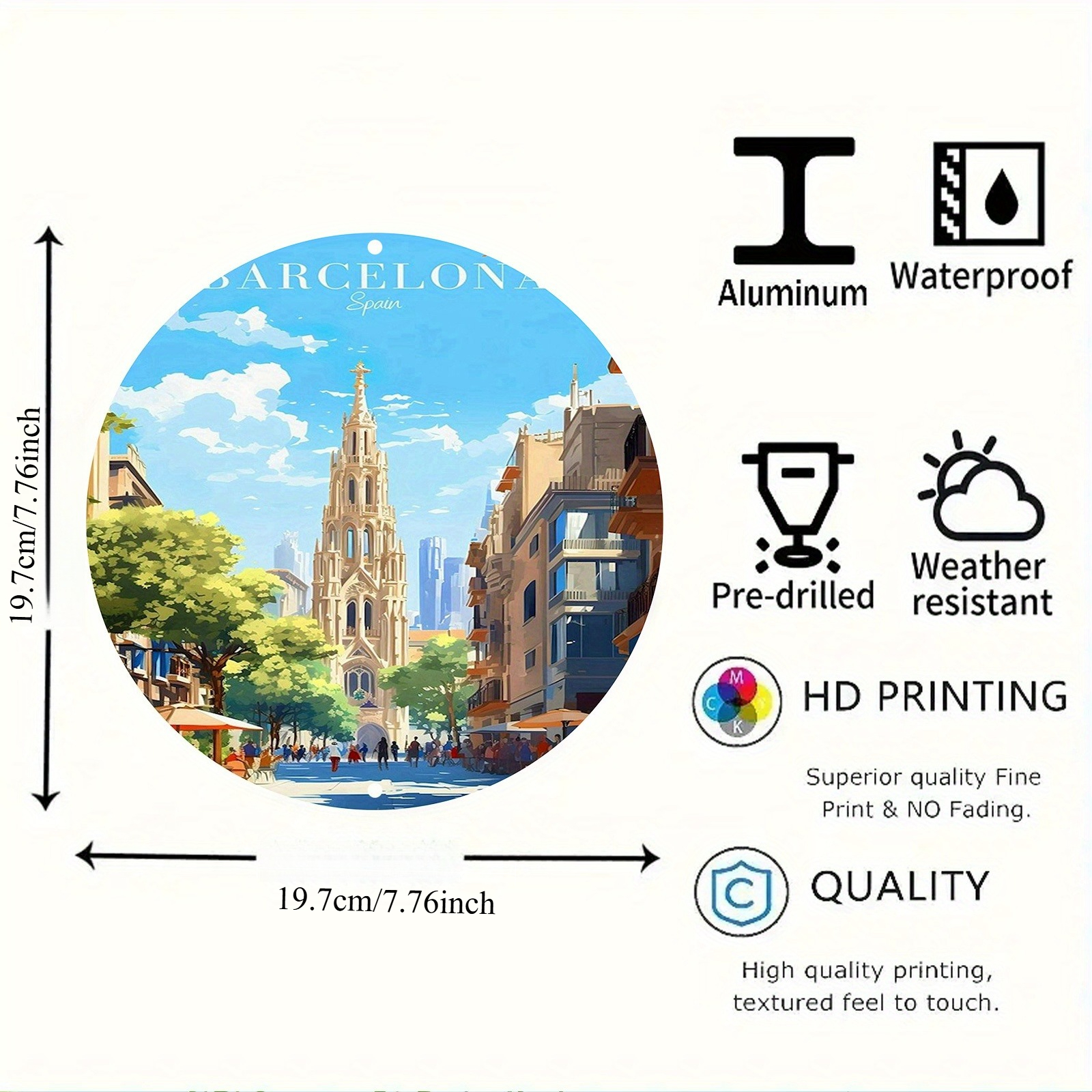 Barcelona Spain Scenic Illustr - Home Barcelona incelemesi ve fiyatı