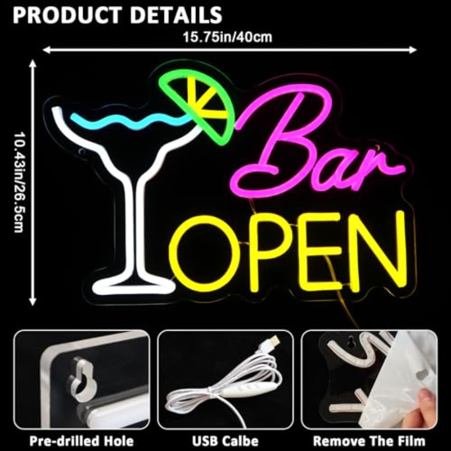 Sign for Business, Neon Open S - Home Bar Cafe incelemesi ve fiyatı