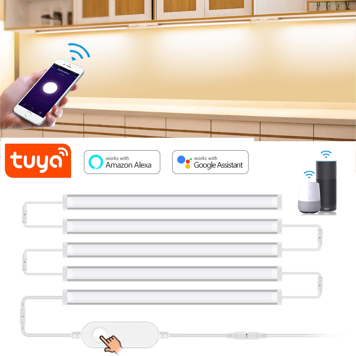 1-5 Pcs Kitchen Tuya Smart LED - Home Bargains incelemesi ve fiyatı