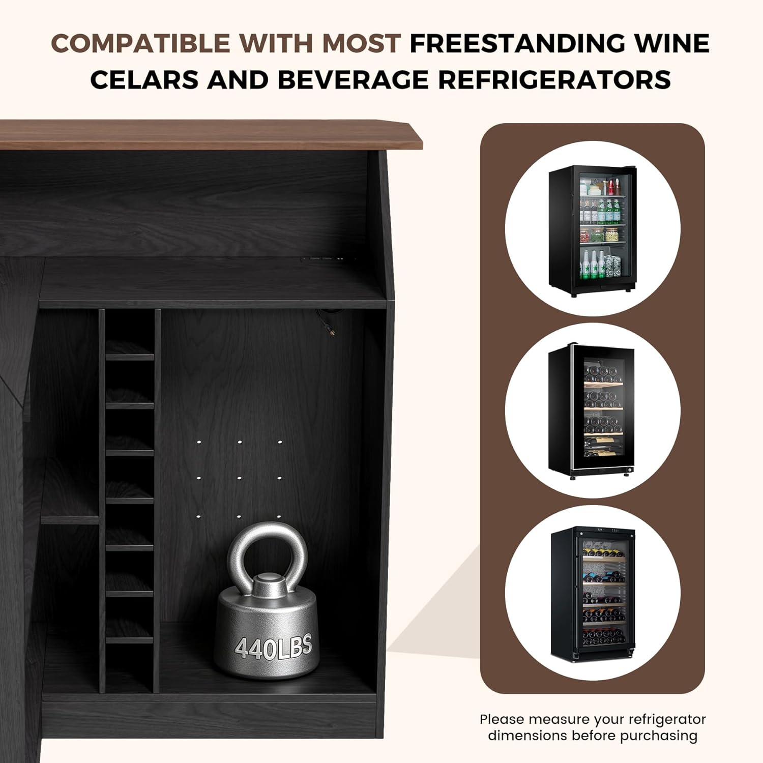 L Shaped Home Bar Unit With Fr - Home Bar And Fridge incelemesi ve fiyatı