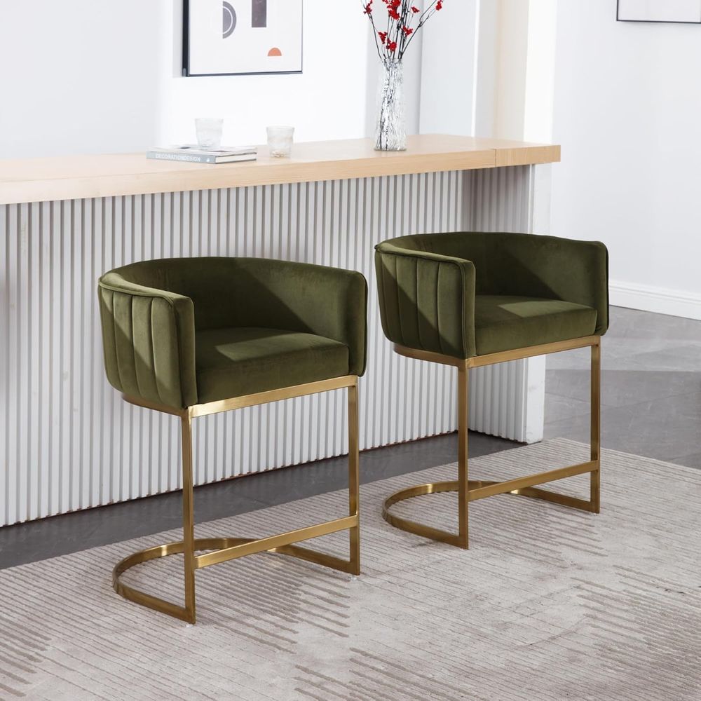24 Velvet Upholstered Counter  - Home Bar Stools incelemesi ve fiyatı
