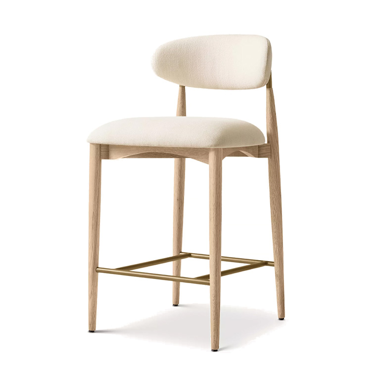 New Style Nordic Fabric Wood C - Home Bar Stools incelemesi ve fiyatı