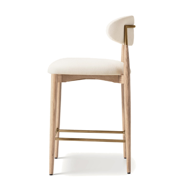 New Style Nordic Fabric Wood C - Home Bar Stools incelemesi ve fiyatı