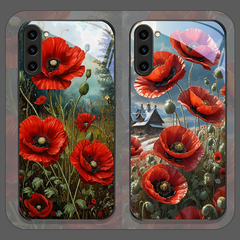 Retro Poppy Flower Bloom Hot R - Old Fashioned Glass incelemesi ve fiyatı