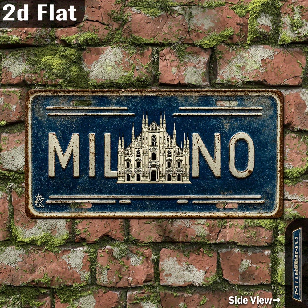Custom 2D Printed Milan Italy  - Home Bar Cafe incelemesi ve fiyatı