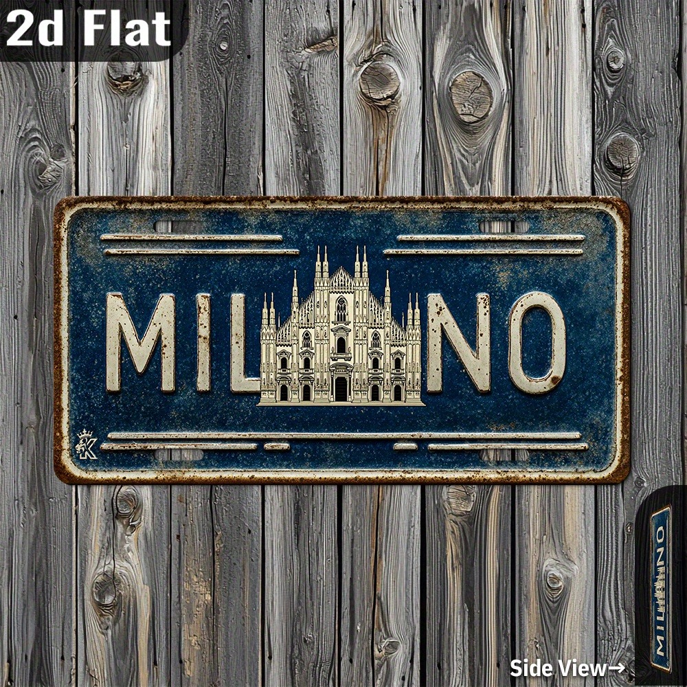 Custom 2D Printed Milan Italy  - Home Bar Cafe incelemesi ve fiyatı