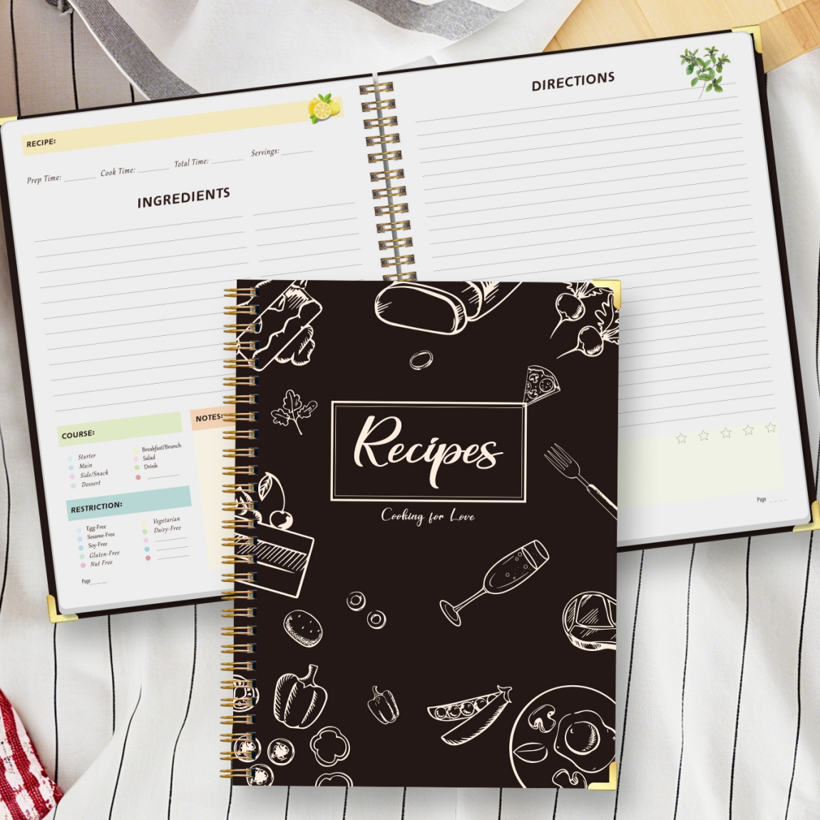 Recipe Journal Notebook with S - Cocktail Recipe Book incelemesi ve fiyatı