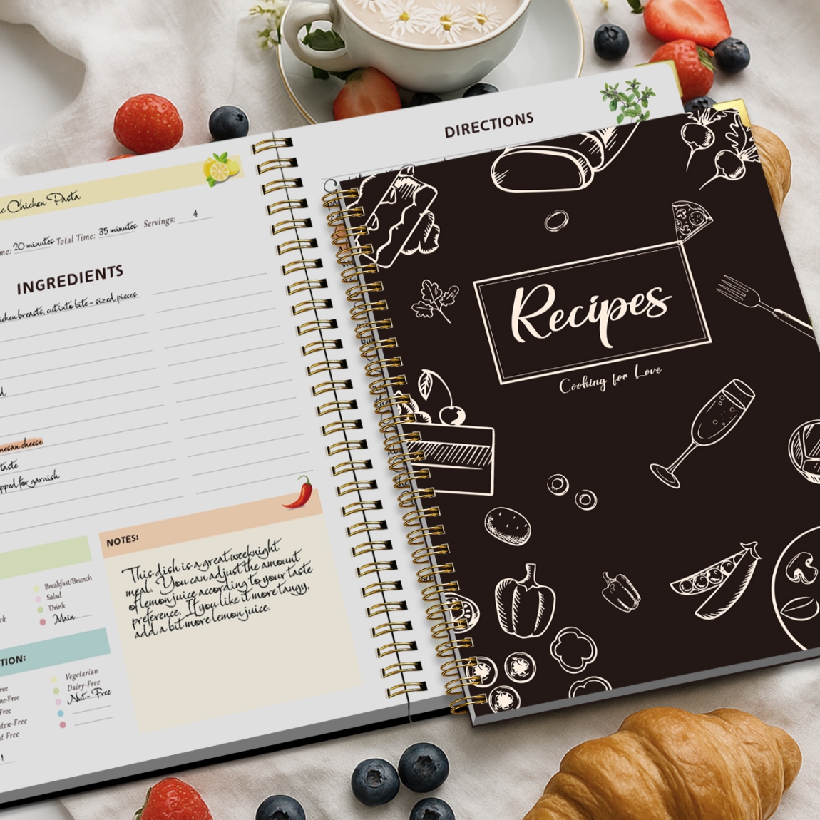 Recipe Journal Notebook with S - Cocktail Recipe Book incelemesi ve fiyatı
