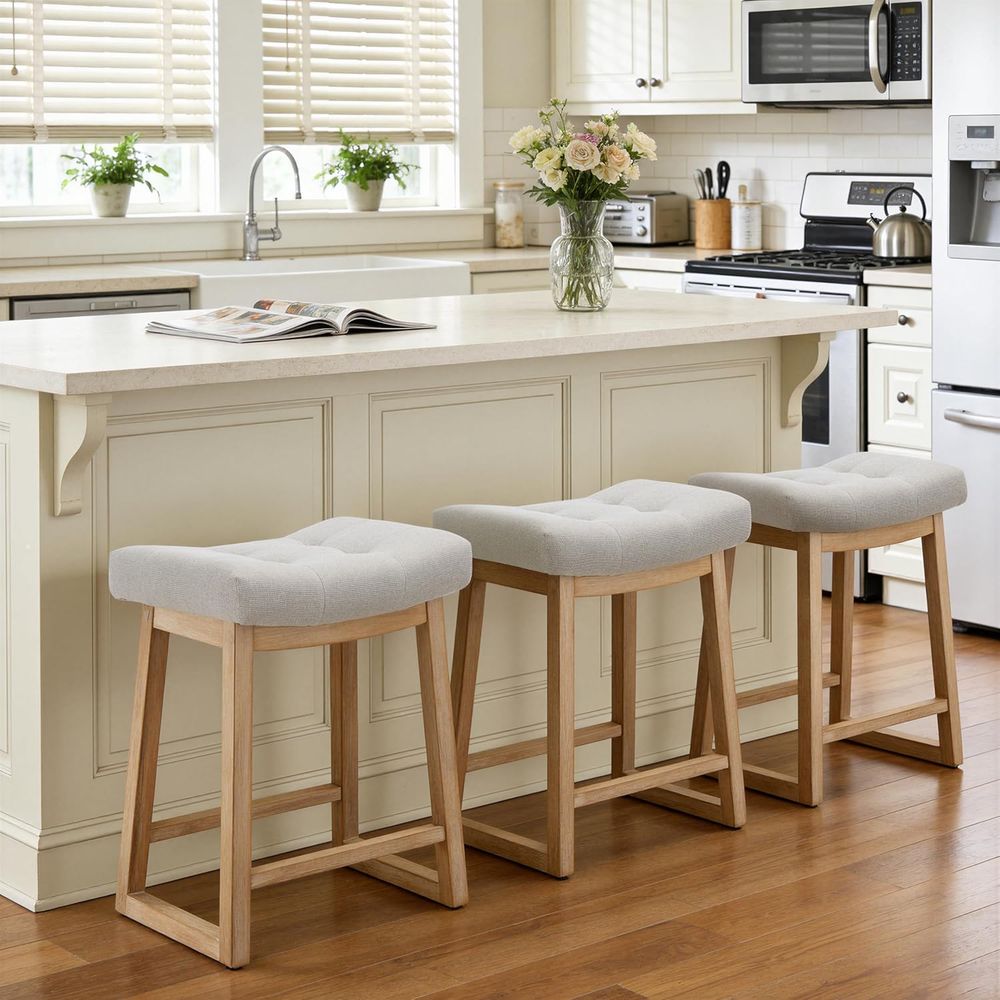 Set of 3, 24 Upholstered Count - Home Bar Stools incelemesi ve fiyatı