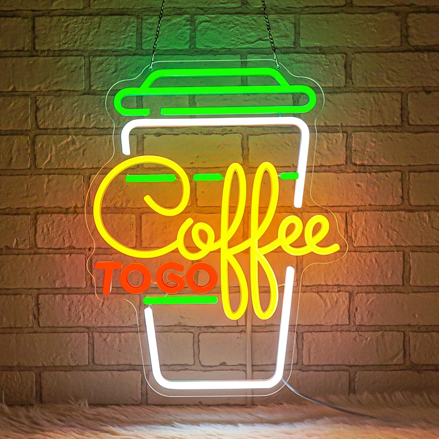 Coffee Neon Sign USB Dimmable  - Home Bar And Restaurant incelemesi ve fiyatı