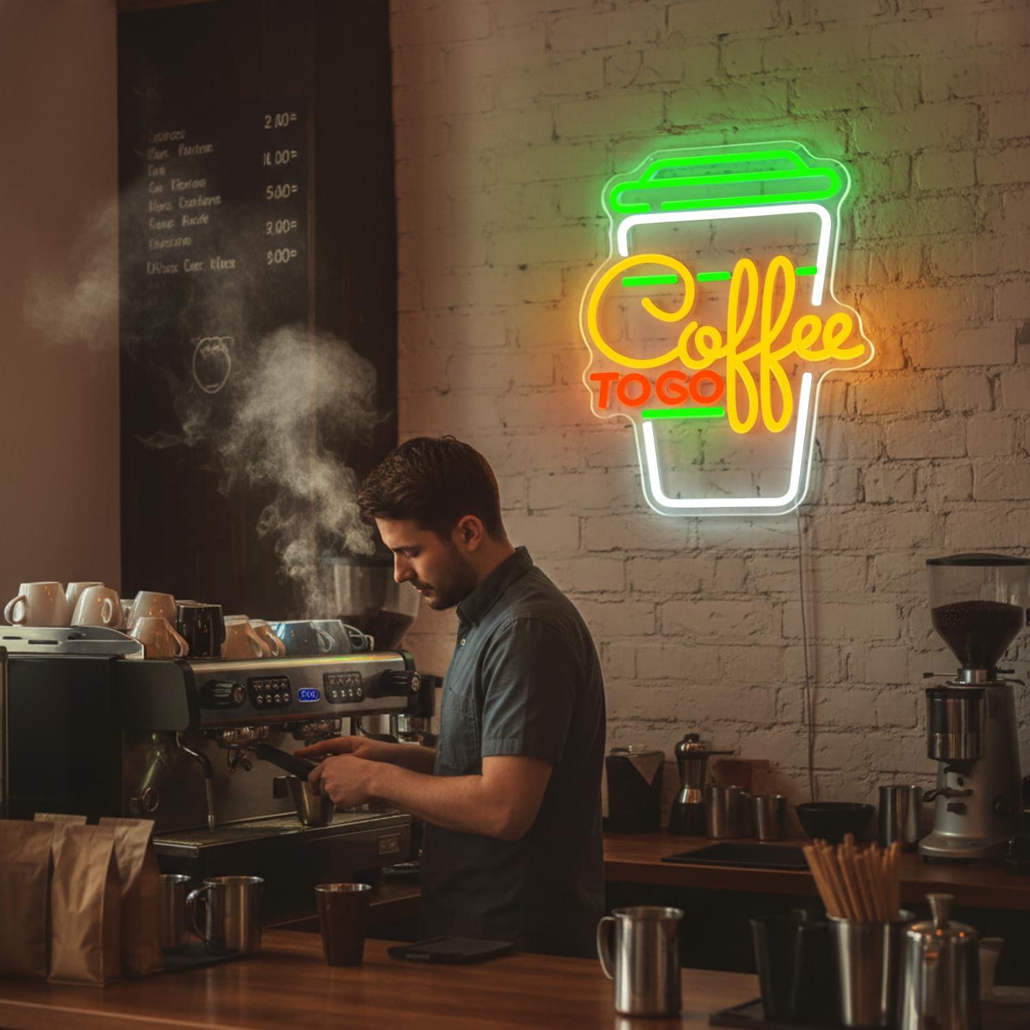 Coffee Neon Sign USB Dimmable  - Home Bar And Restaurant incelemesi ve fiyatı