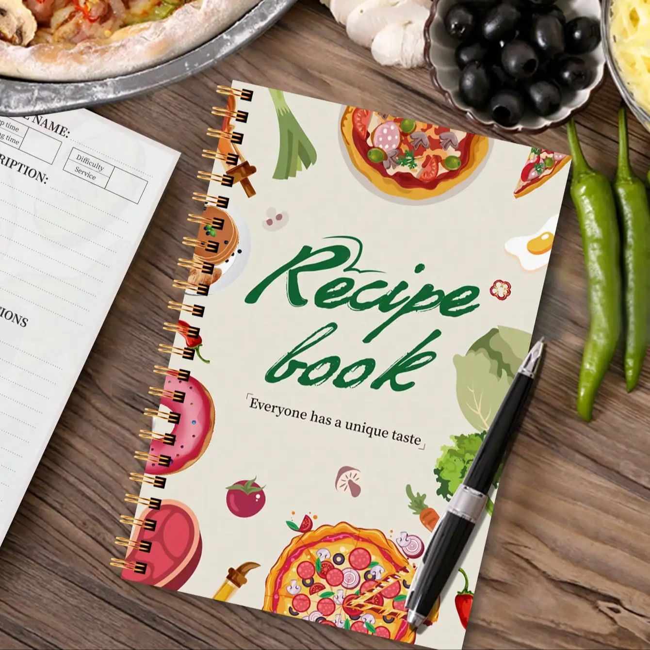 A5 Recipe Book with Full-Color - Cocktail Recipe Book incelemesi ve fiyatı