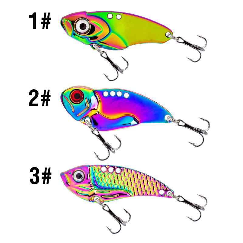 3PCS Metal Colorful VIB Lure 5 - Jigger Double Sided incelemesi ve fiyatı
