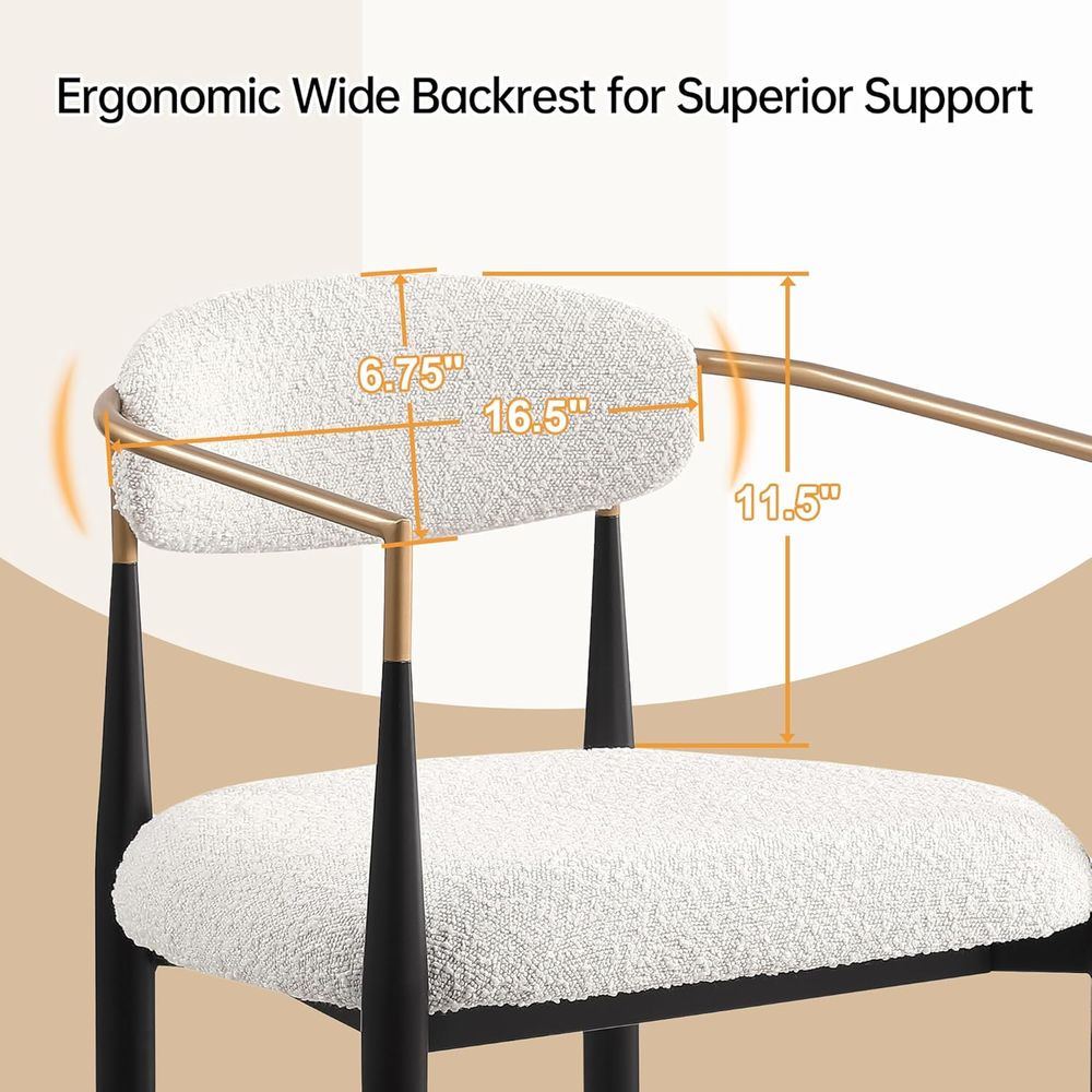 Set of 4 Upholstered Counter S - Home Bar Stools incelemesi ve fiyatı