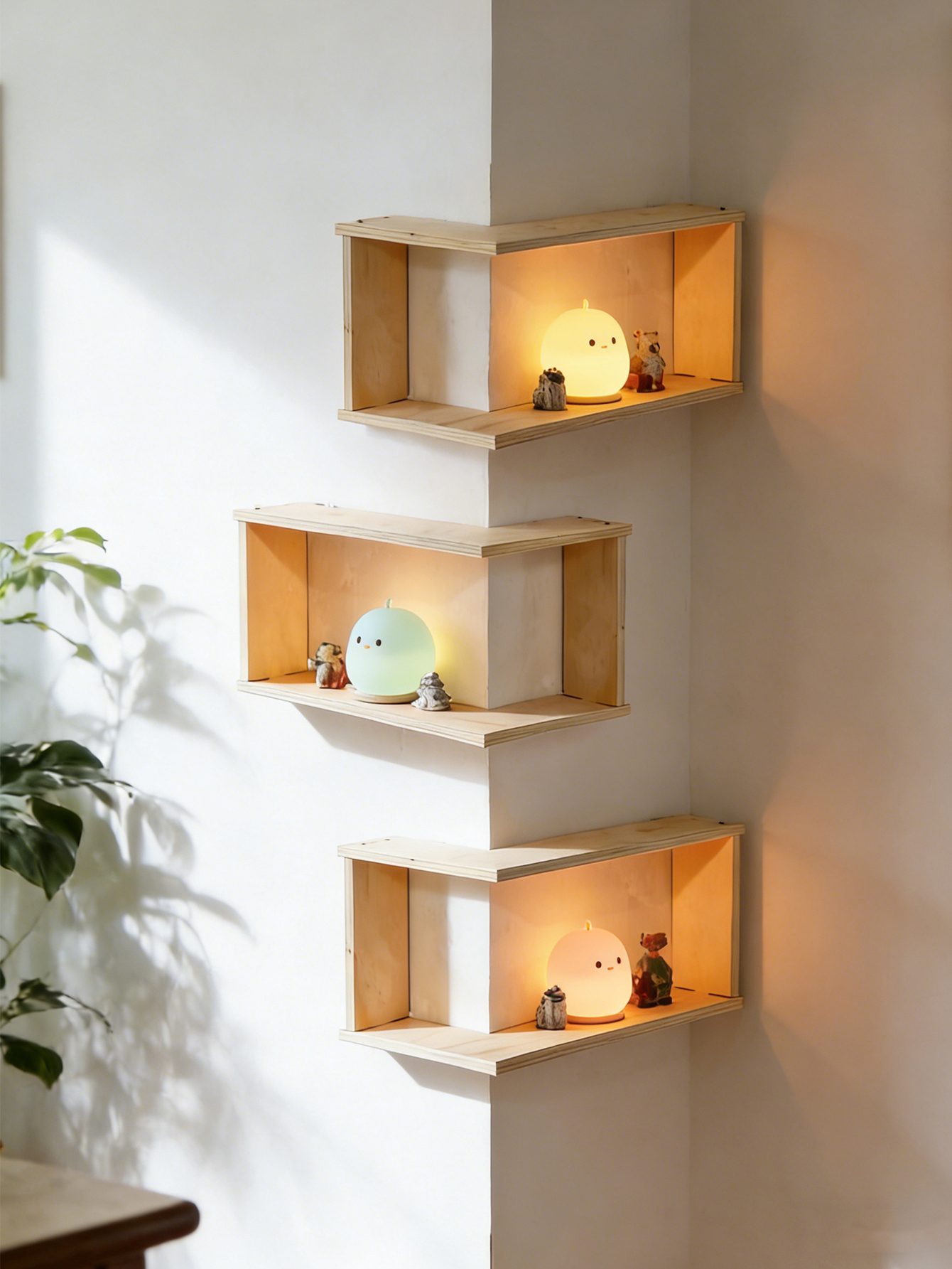 Corner Floating Wooden Shelves - Home Bar Shelf incelemesi ve fiyatı