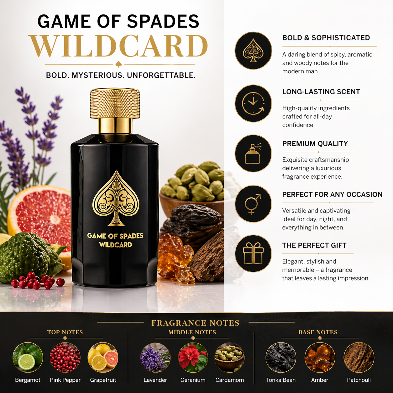 GAME OF SPADES WILDCARD Eau de - Home Bar Accessories incelemesi ve fiyatı