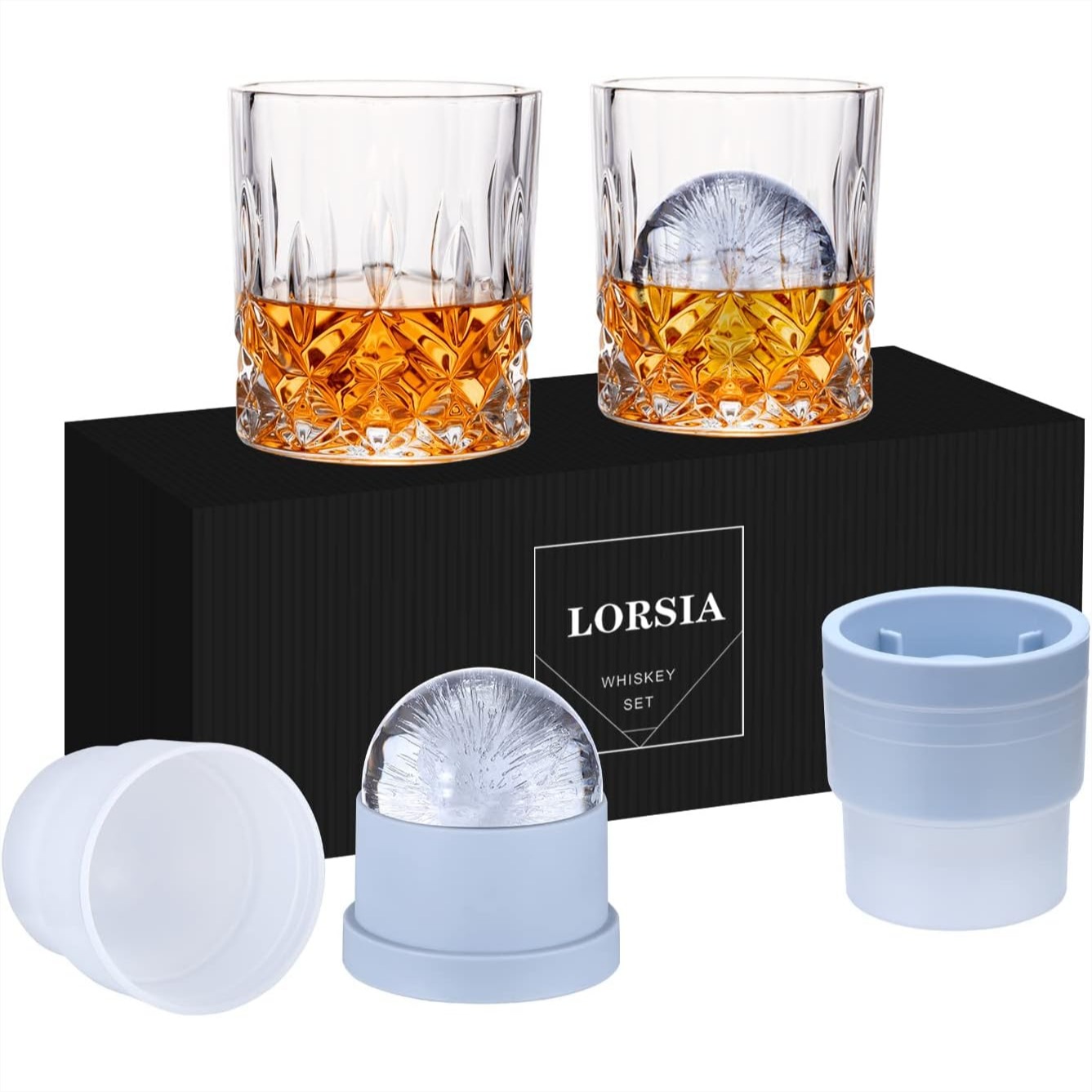 Whiskey Rocks Glass Set of 4 w - Old Fashioned Glass incelemesi ve fiyatı