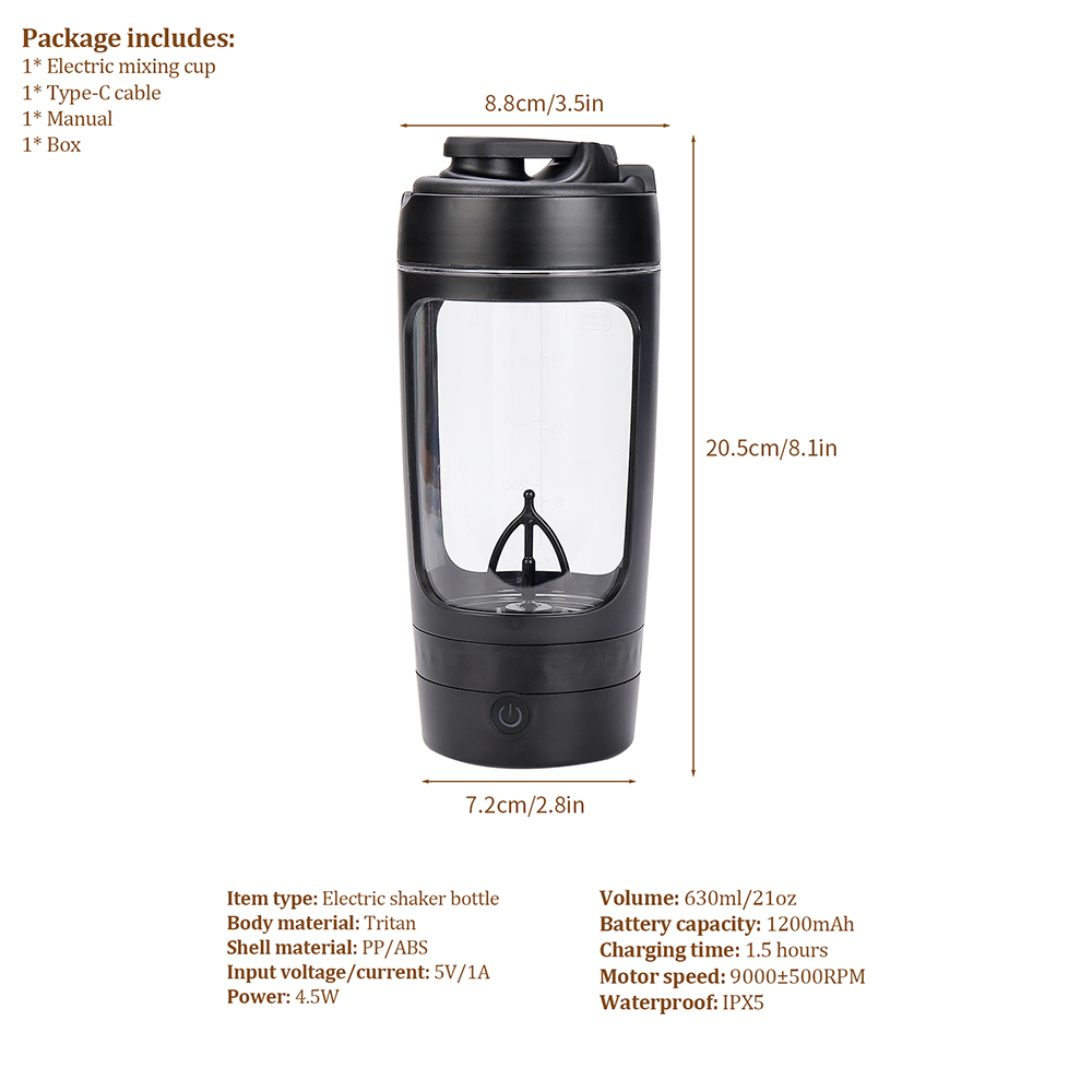 630ml Electric Shaker Bottle P - Citrus Juicer Bar incelemesi ve fiyatı