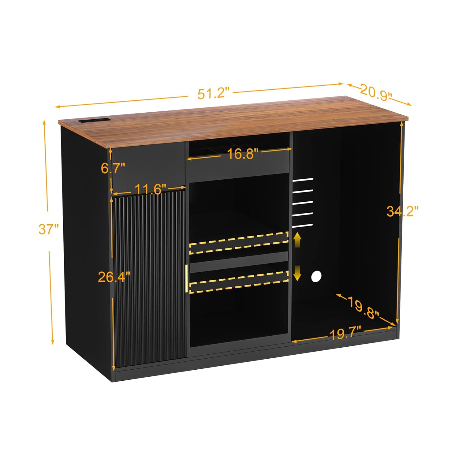 Snack Bar Cabinet with Fridge  - Home Bar And Fridge incelemesi ve fiyatı