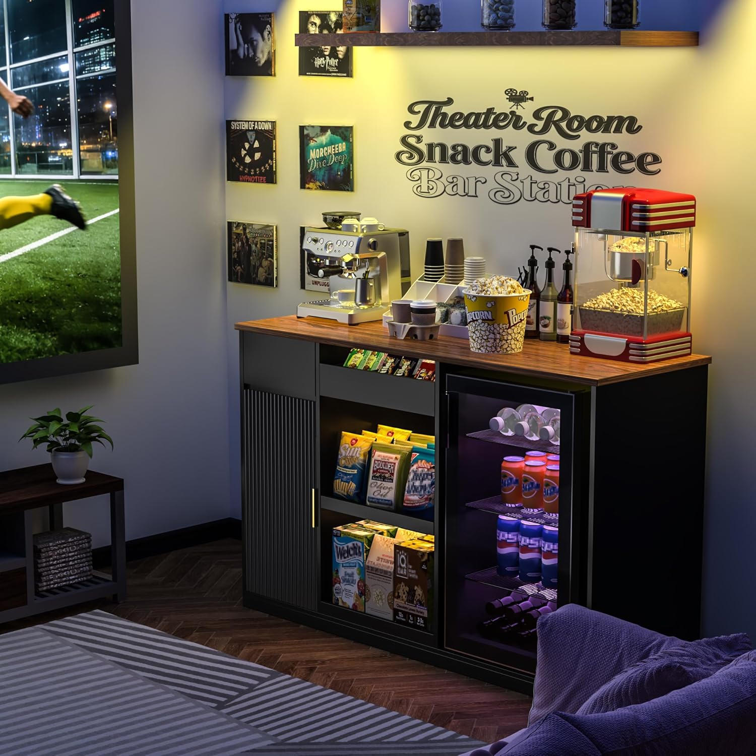 Snack Bar Cabinet with Fridge  - Home Bar And Fridge incelemesi ve fiyatı