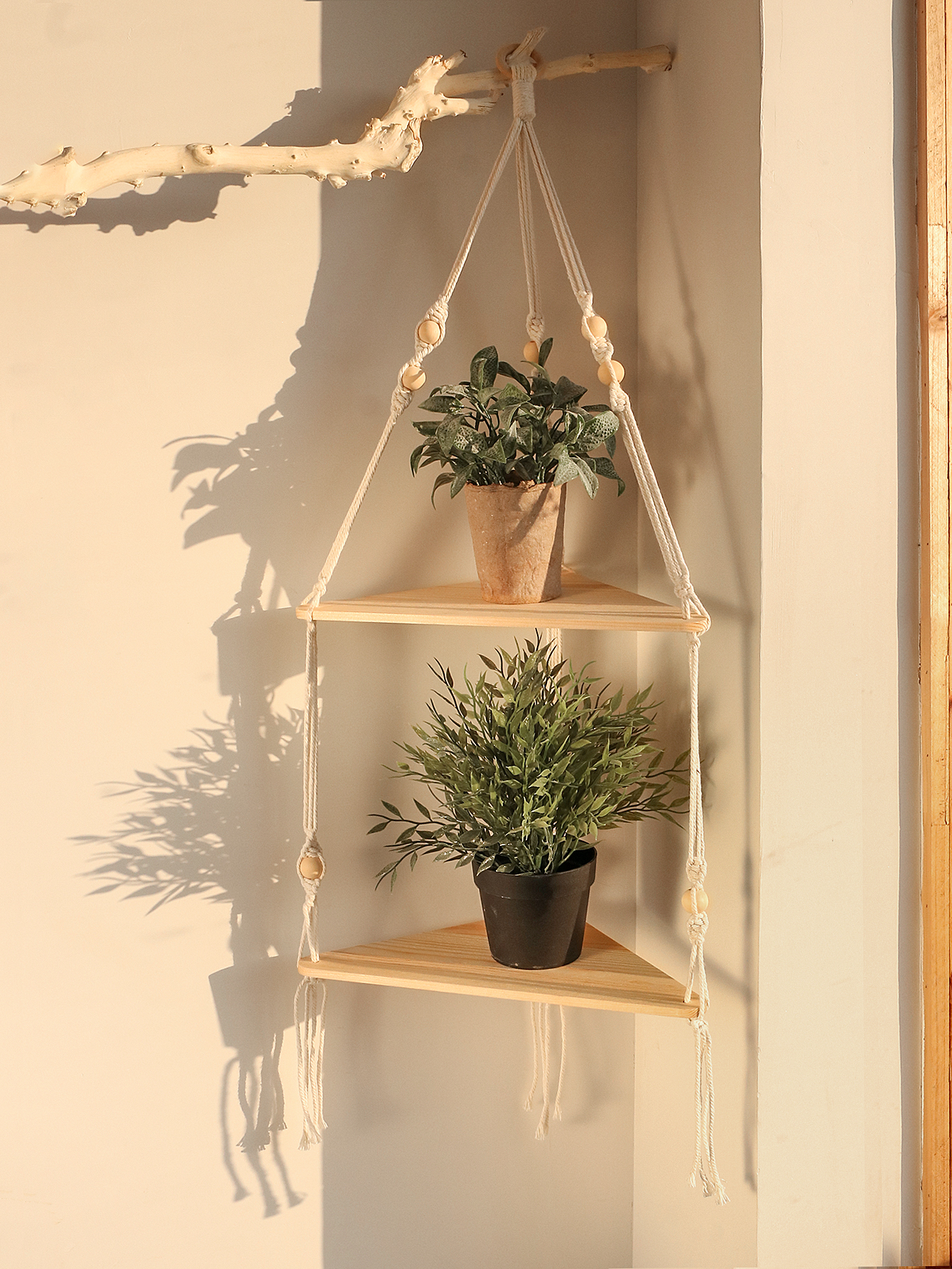 Wooden Corner Shelf Wall Decor - Home Bar Shelf incelemesi ve fiyatı
