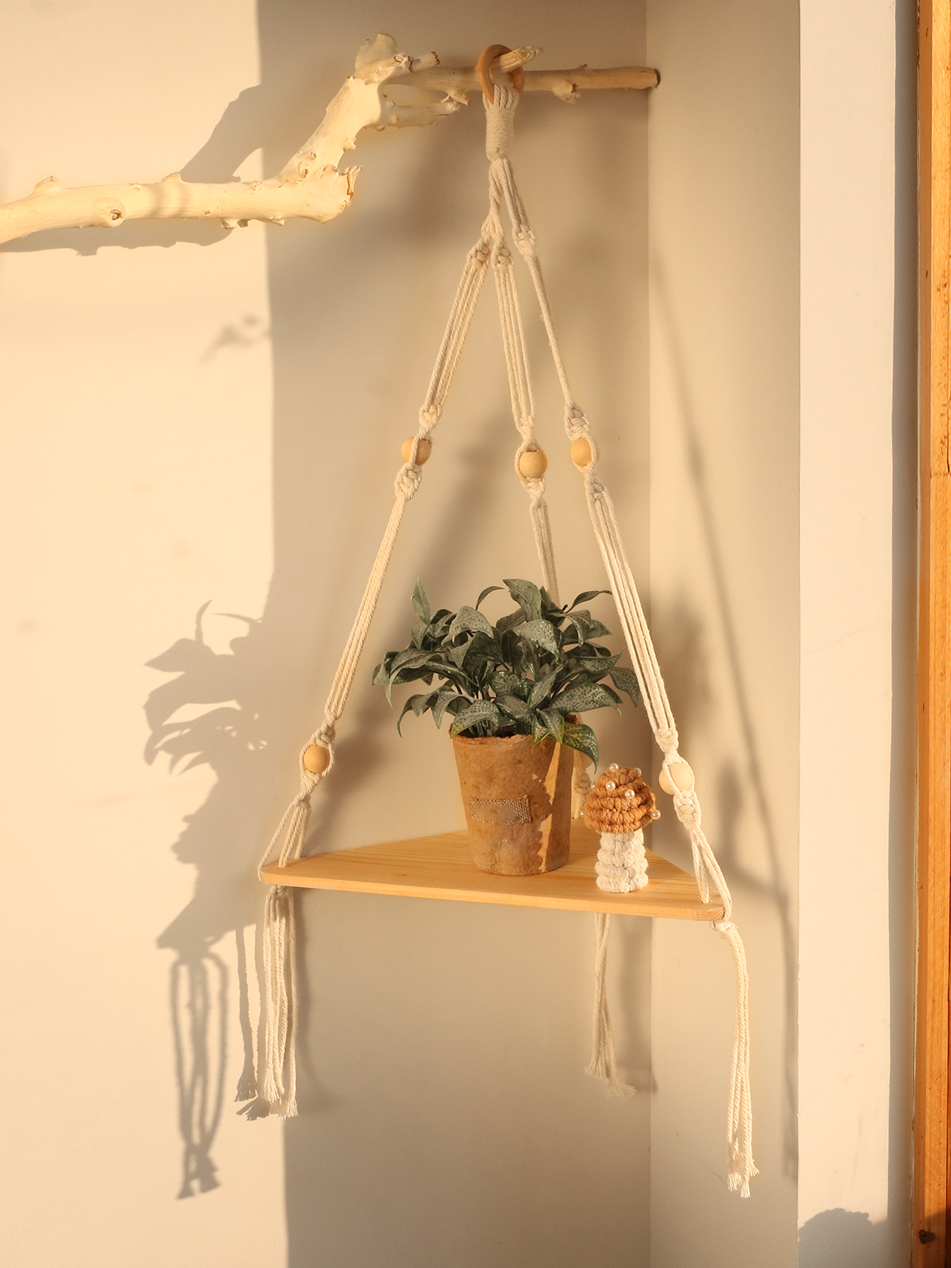 Wooden Corner Shelf Wall Decor - Home Bar Shelf incelemesi ve fiyatı