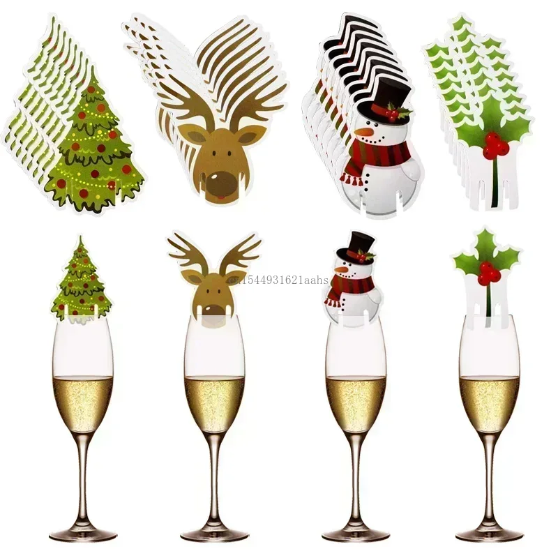10/20/30PCS Christmas Cup Card - Cocktail Recipe Book incelemesi ve fiyatı
