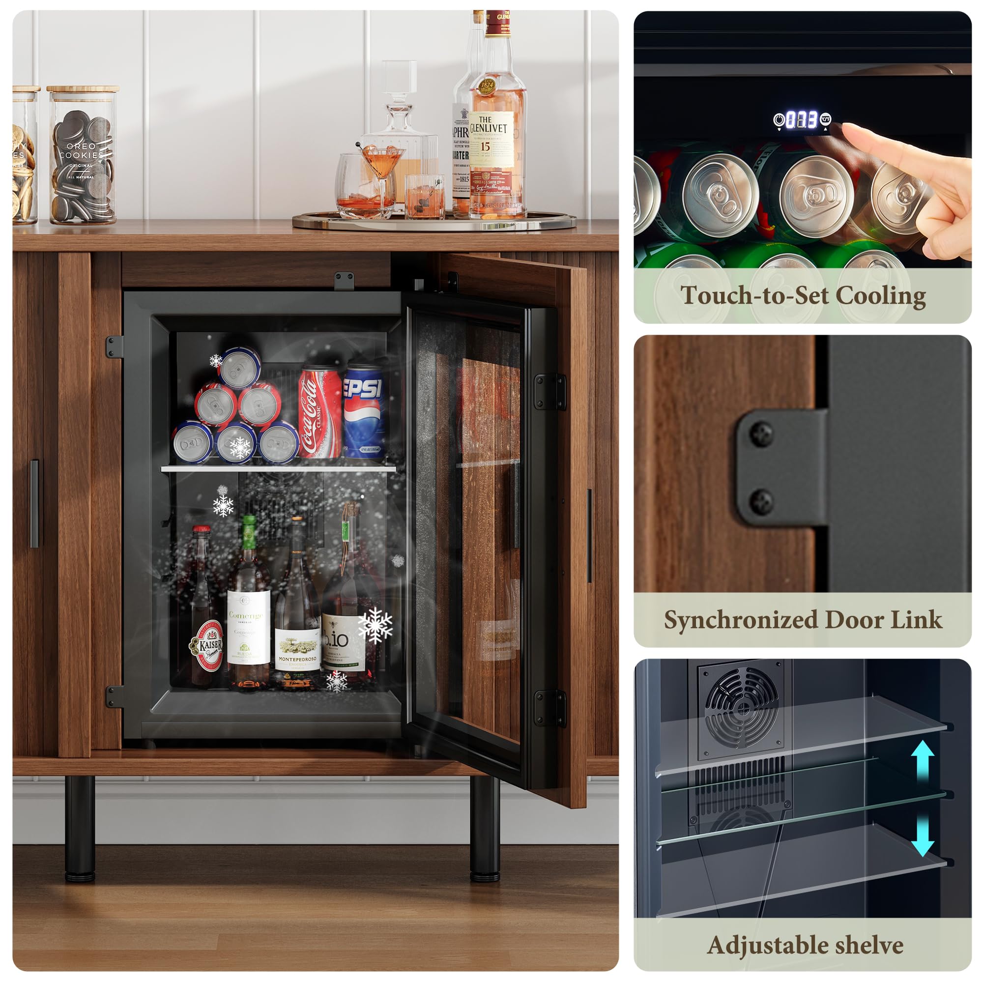 70 Inch Coffee Bar Cabinet Wit - Home Bar And Fridge incelemesi ve fiyatı