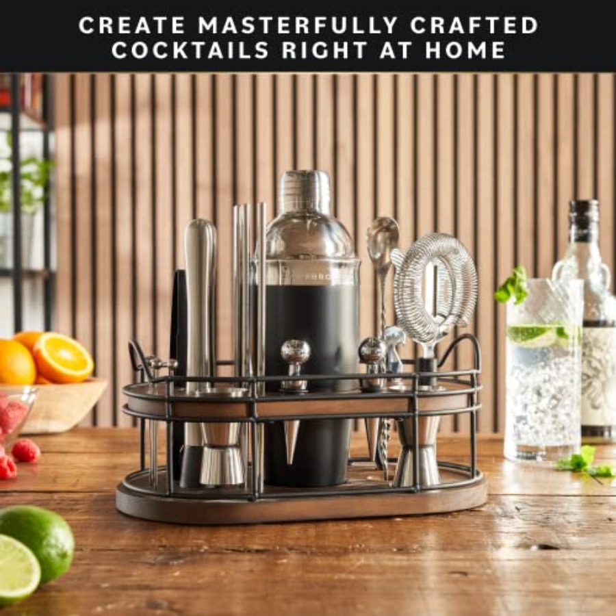 Bartender Kit - 22-Piece Cockt - Cocktail Recipe Book incelemesi ve fiyatı