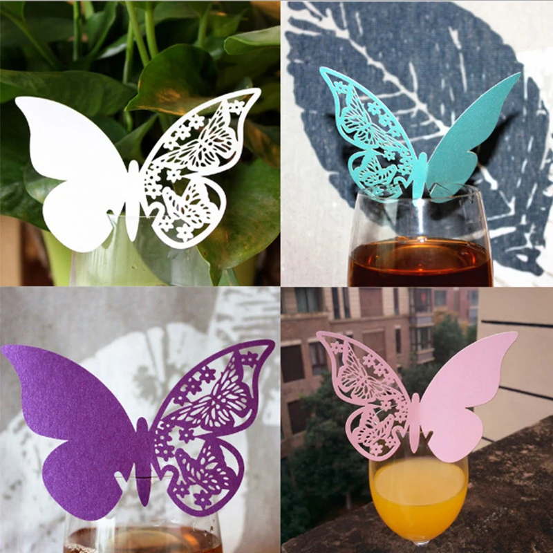 50Pcs/lot 3D Butterfly Party C - Cocktail Recipe Book incelemesi ve fiyatı