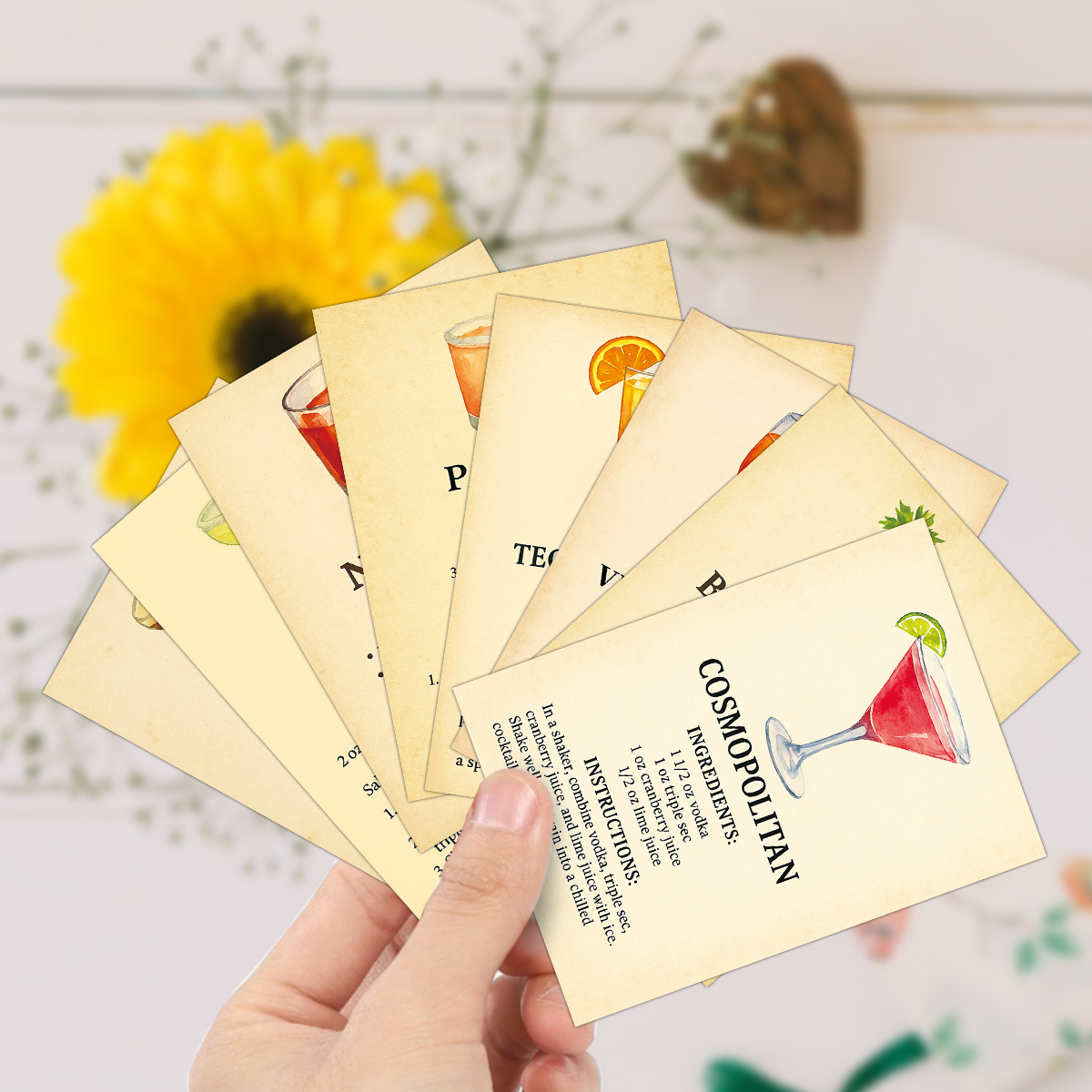 20pcs Cocktail Ingredients Rec - Cocktail Recipe Book incelemesi ve fiyatı