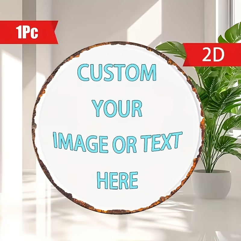 Custom Round Metal Tin Sign, P - Home Bar Cafe incelemesi ve fiyatı